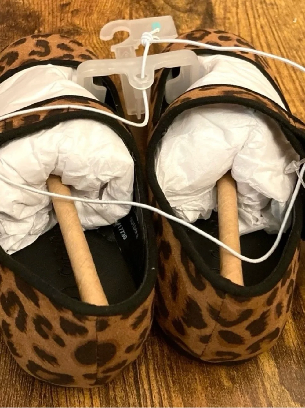Toddler Addy Ballet Flats - Cat & Jack™ Tan animal print  Size 8T new